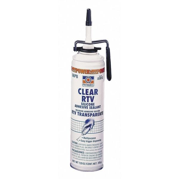 Permatex Multipurpose Gasket Sealant, 7.5 oz, Clear, Temp Range -75 to 400 Degrees F - 85913