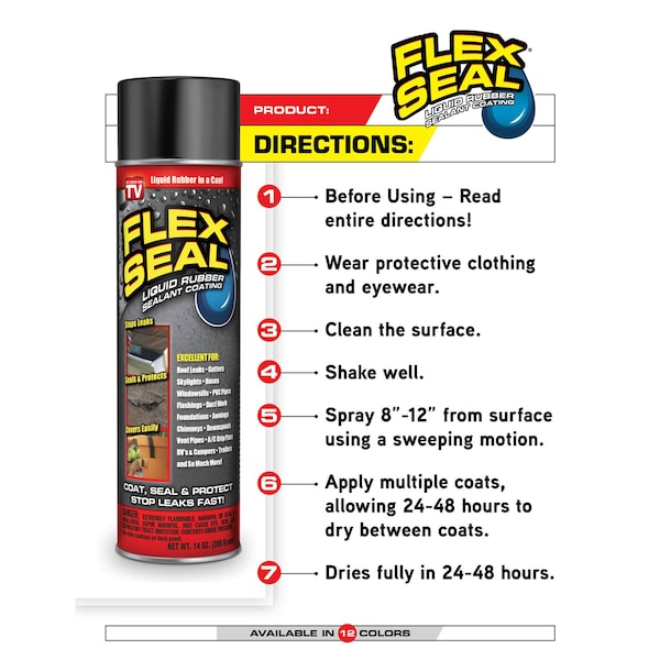 Flex Seal Flex Seal Family of Products Flex Seal Red Rubber Spray Sealant 14 oz - FSREDR20