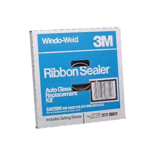3M 3M Windo-Weld Round Ribbon Sealer, 08612, 3/8 in x 15 ft Kit - 7000000938