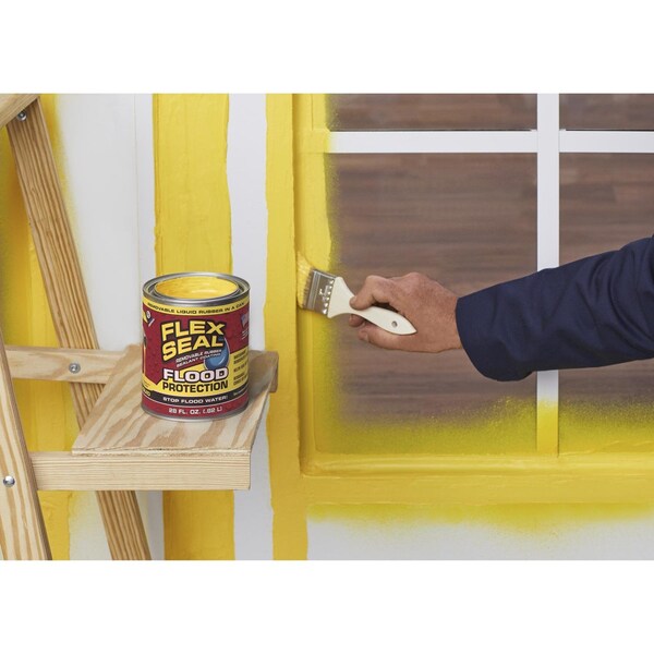 Flex Seal Flex Seal Family of Products Flood Protection Yellow Liquid Rubber Sealant Coating 28 oz - RLSYELR32