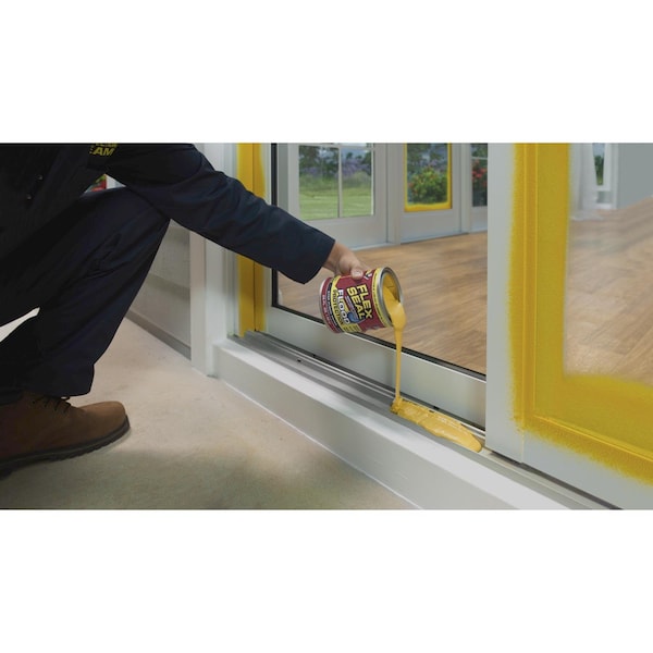Flex Seal Flex Seal Family of Products Flood Protection Yellow Liquid Rubber Sealant Coating 28 oz - RLSYELR32