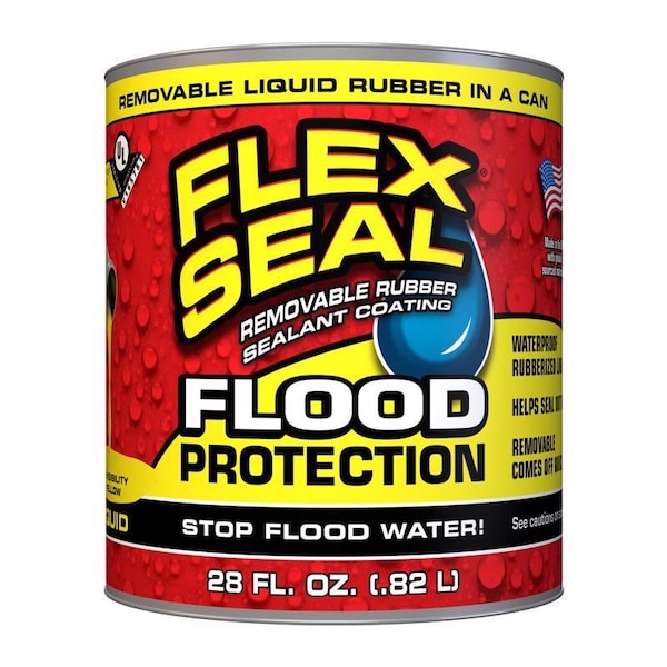 Flex Seal Flex Seal Family of Products Flood Protection Yellow Liquid Rubber Sealant Coating 28 oz - RLSYELR32