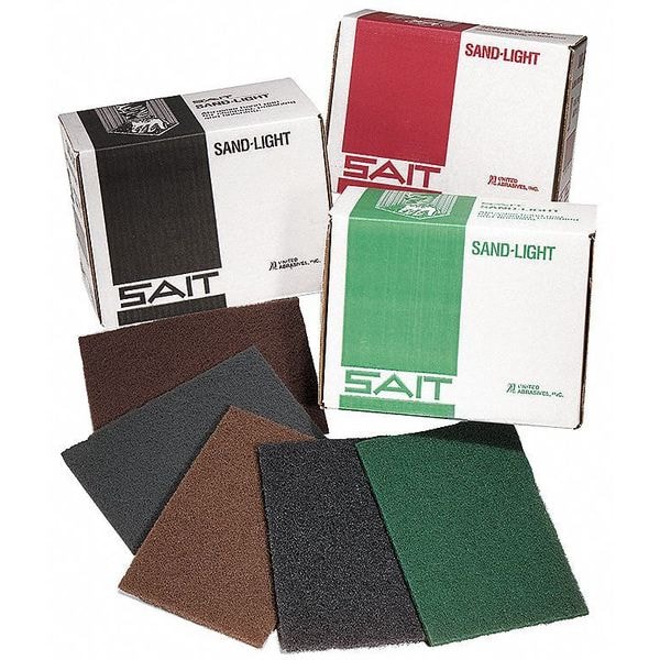 United Abrasives/Sait SAIT 77446 Hand Pads, 6" x 9", Stainless (Black), 20-Pack - 77446