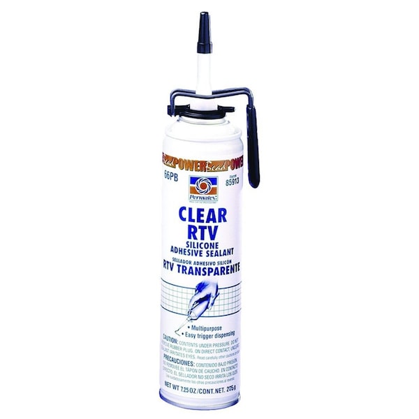 Permatex No. 66 Clear Silicone Adhesive Sealant 11 Oz - PE390281
