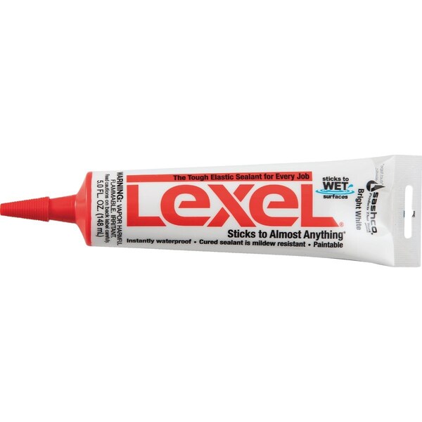 Sashco Lexel 5 Oz. VOC Caulk Polymer Sealant, Bright White - 13043