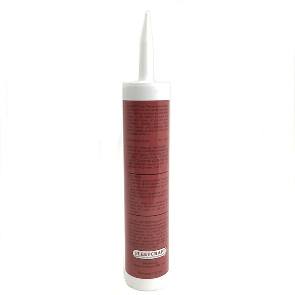 New Life Sealant, Adhesive, Silicone Rubber, White, 24-10.3 Oz Cartridges Per Carton - 1190162