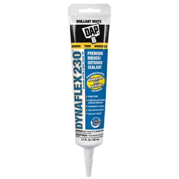 Dap 18885 5.5 oz. Advanced Indoor And Outdoor Premium Latex Sealant, White - DA570736