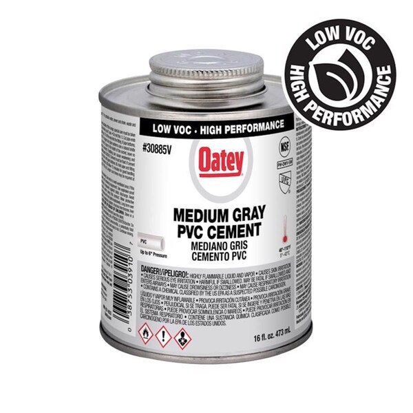Tinkertools 16 oz 510 VOC Cement for PVC - Gray - TI3310337