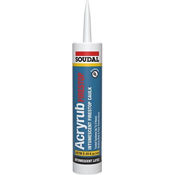 Hd Deco Fire Stop Latex Sealant Red, 10.1 oz, 12PK - HD3972444