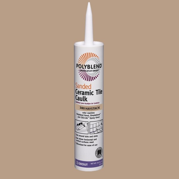 Custom Building Products Custom Building Products Polyblend Haystack Siliconized Acrylic Tile Caulk 10.5 oz - PC38010S-6