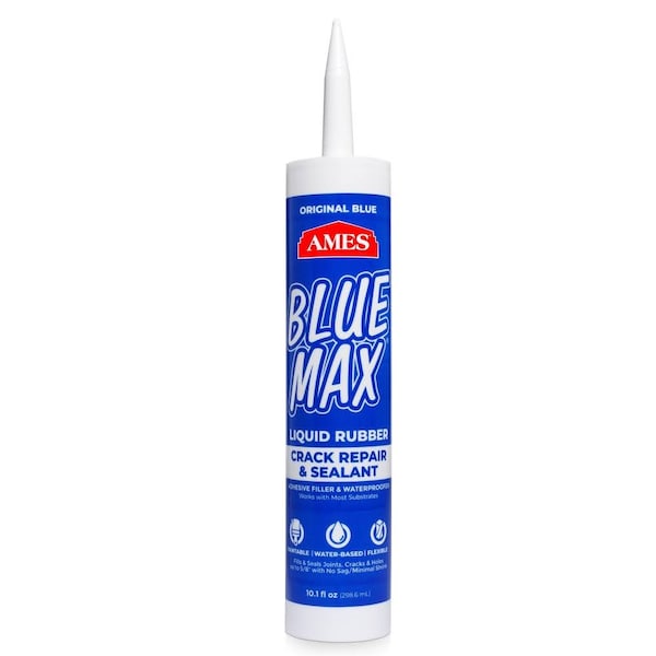 Ames Research Laboratories Ames Blue Max Liquid Rubber Waterproofer Sealant and Filler - Blue - BMX10TUBEBE