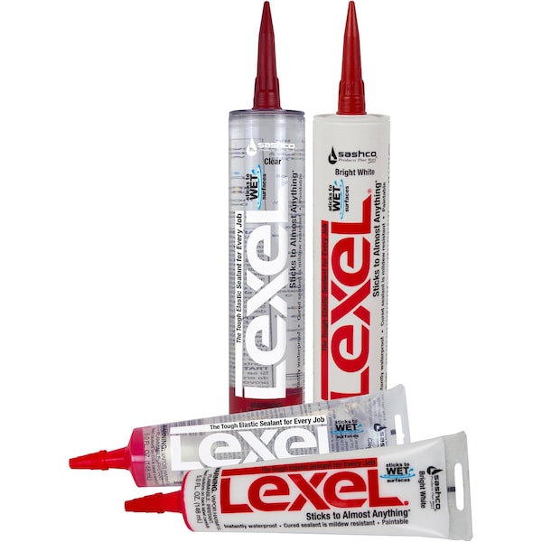 Lexel Sashco Lexel White Low VOC Synthetic Rubber All Purpose Caulk 10.5 oz - 13080