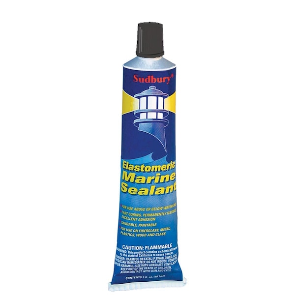 Sudbury 3 oz 89 ml Elastometric Sealant Tube, Black - 322