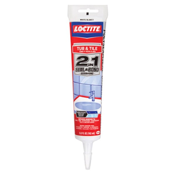Henkel 1935990 Polyseamseal, 5.5 oz. White, 2 In 1 Tub & Tile Adhesive Caulk - HE573396