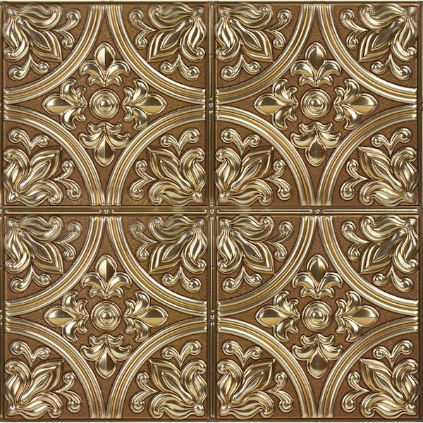 Inhome Chelsea Bronze Peel & Stick Tin Tiles - NH2987