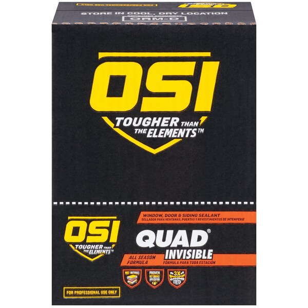 Osi OSI Quad Invisible Clear Elastomeric Polymers Sealant 9.5 oz - 1896952