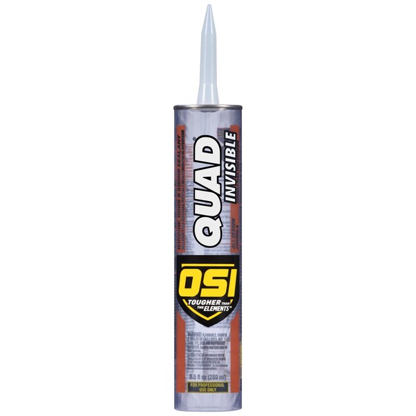 Osi OSI Quad Invisible Clear Elastomeric Polymers Sealant 9.5 oz - 1896952