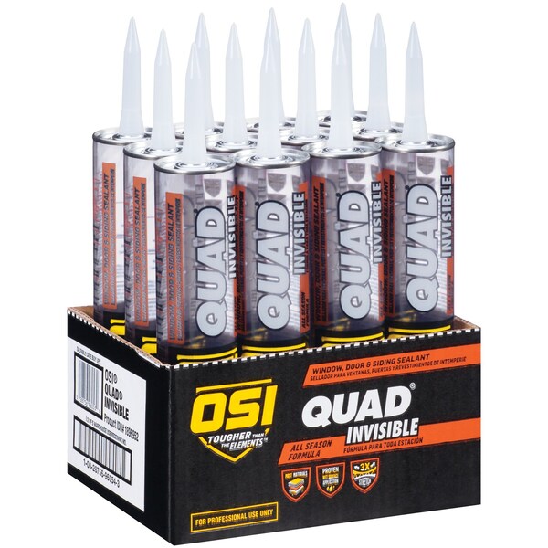Osi OSI Quad Invisible Clear Elastomeric Polymers Sealant 9.5 oz - 1896952