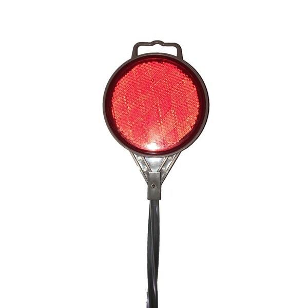 Home Plus Home Plus 36 in. Round Black/Red Driveway Marker 1 pk - HD0116