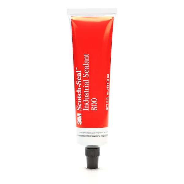3M Industrial Sealant, 5 oz, Tube, Reddish Brown, Methyl Ethyl Ketone Base, Scotch-Seal - 800
