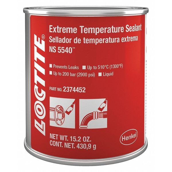 Loctite Liquid High Temperature Sealant, 473 mL, Brown, Temp Range 59 Degrees  to 86 Degrees F - 2374452
