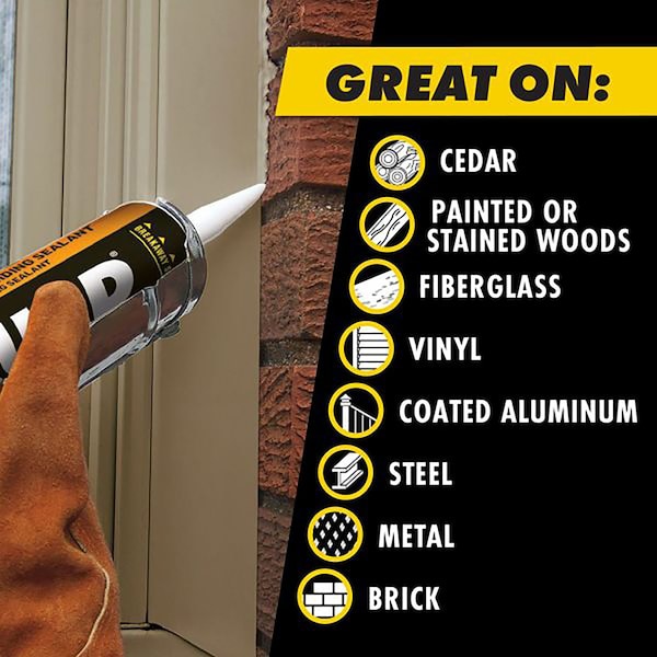 Osi OSI Quad White Elastomeric Polymers Door/Siding/ Window Sealant 10 oz - 1638674