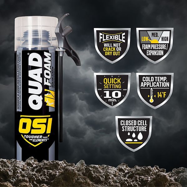 Osi OSI Quad Tan Foam Window and Door Foam Sealant 21.1 oz - 1866185