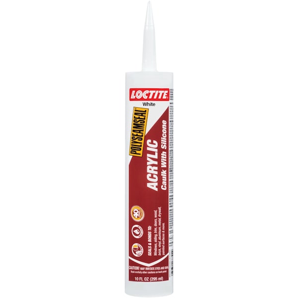 Loctite Loctite Polyseamseal White Acrylic/Silicone Multipurpose Caulk Sealant 10 oz - 1507600