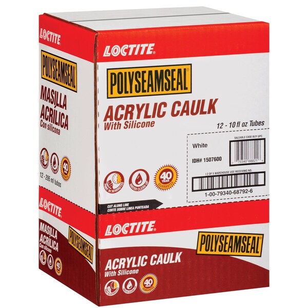Loctite Loctite Polyseamseal White Acrylic/Silicone Multipurpose Caulk Sealant 10 oz - 1507600