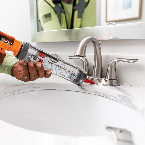 Lexel Sashco Lexel White Low VOC Synthetic Rubber All Purpose Caulk 5 oz - 13043