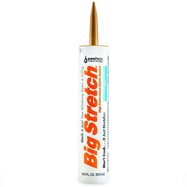 Big Stretch 10.5 Oz Sashco 10014 Tan Big Stretch Water-Based Elastomeric Sealant - 10014