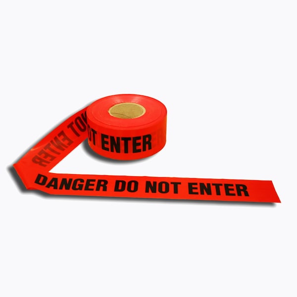 Cordova Barricade Tape, 2.5 Mil, Red, PK12 - T25212