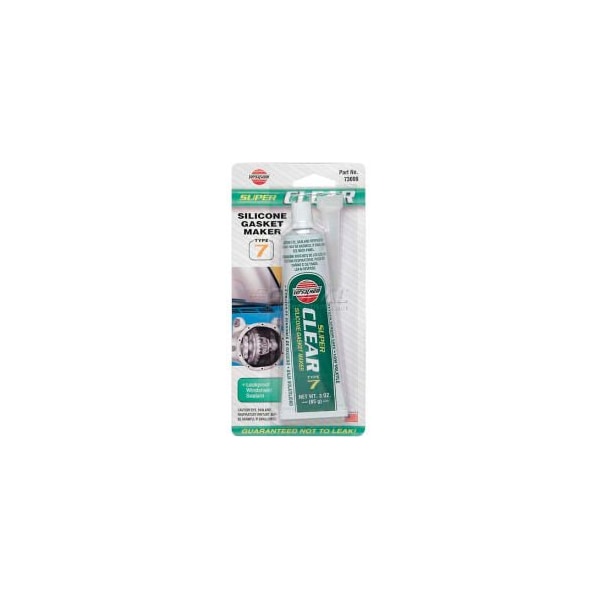Itw VersaChem Clear Super Silicone, 73009, 3 Oz. Tube - 73009