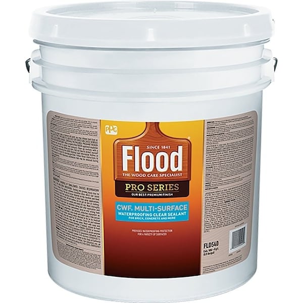 Flood CWF Multi-Surface FLD540XI-05 Waterproof Sealant, Liquid, Clear, 5 gal - FLD540XI/05