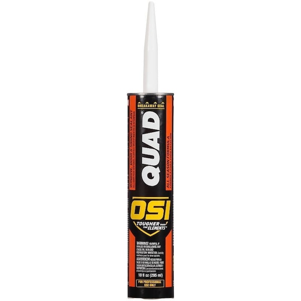Osi Advanced Formula Sealant, Clear, 7 days Curing, 20 to 100 deg F, 10 oz Cartridge - 827837