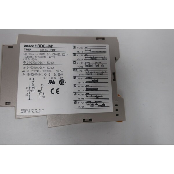 Retardo de tiempo de relé de 0.1S-120H 24-230V-Ac 24-230V-Dc - H3DE-M1 de Omron