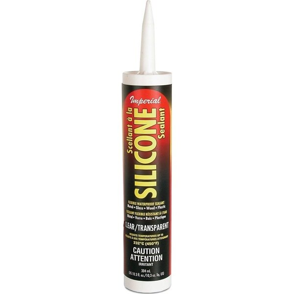 Imperial Silicone Sealant, Paste, Clear, 103 oz Cartridge - KK0203