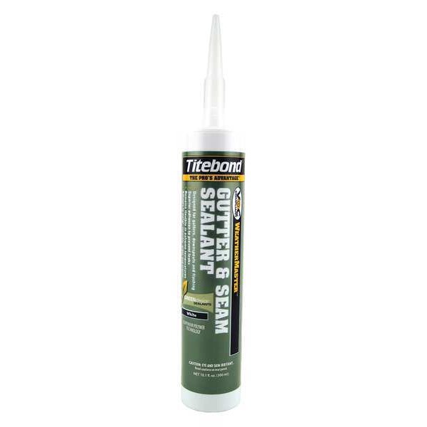 Titebond Gutter and Seam Sealant, 10.3 oz, Cartridge, Whites, Hybrid Base - 7321