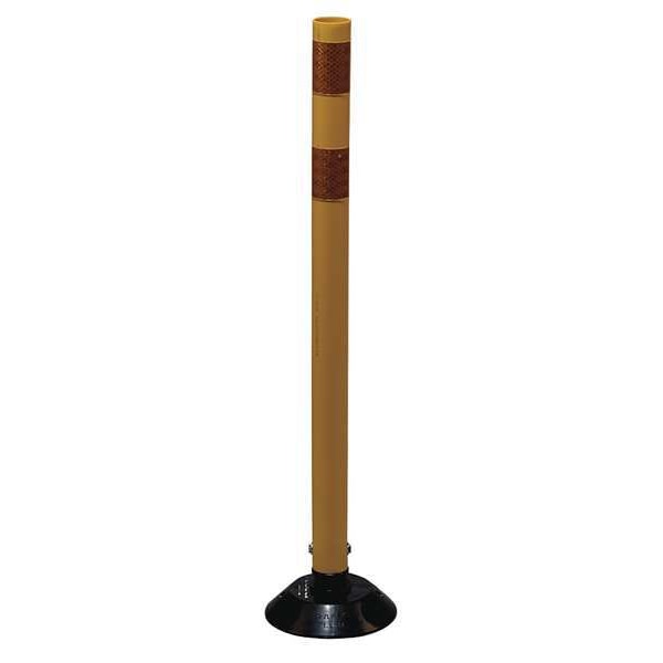 Zoro Select Delineator Post, HDPE, High-Intensity Prismatic, 36" Height, 36" Length, 1.6 lb, Yellow - 04-36-YYG