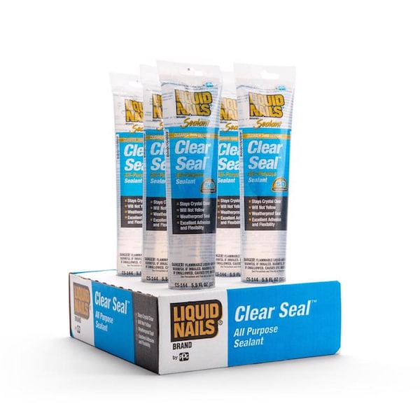 Liquid Nails Liquid Nails Low Strength Rubber Clear Sealant 5.5 oz - CS144 5.5-OZ