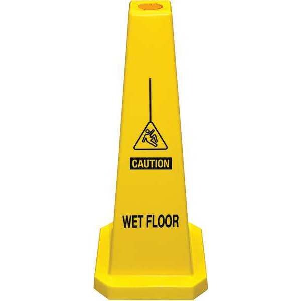 Cortina Safety Products Lamba Cone, Slippery Yellow, 36" - 03-600-10