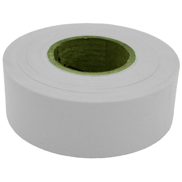 C.H. Hanson Flagging Tape, 300 ft L, 1316 in W, White, Polyethylene - 17020
