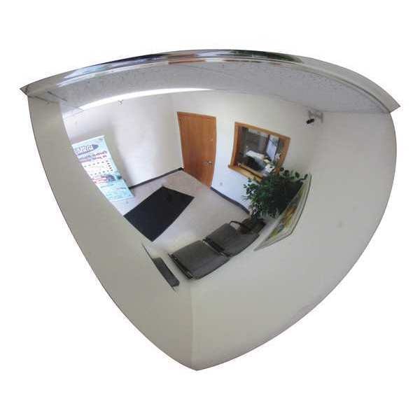 Se-Kure Qtr Dome Mirror, 32In., Scratch Res Acryl - ONV-SR-90-32-PB