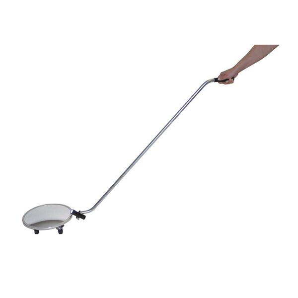 Se-Kure 12 in. Inspect. Convex, Handle&Light/Wheel - DM-12WLC12"CVXW/WHEELS+LIGHT