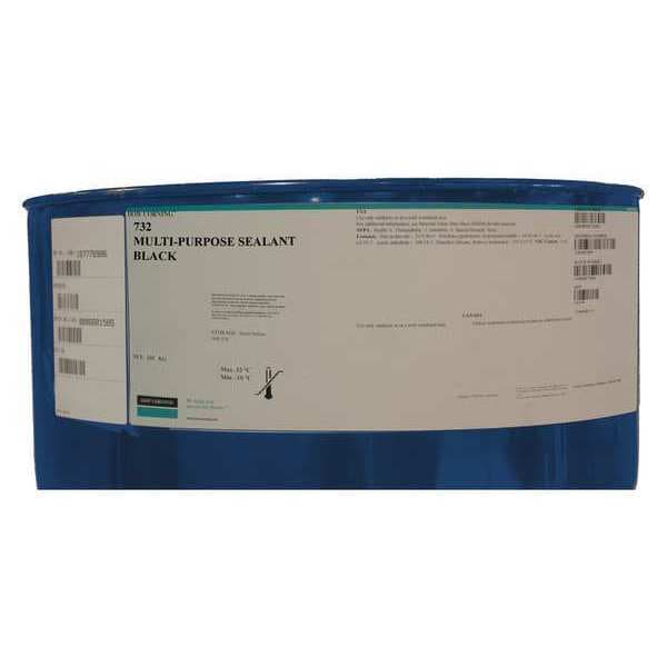 Dowsil Multi-Purpose Sealant, 205 kg, Pail, Black, Silicone Base, 732 - 4023906