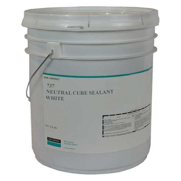 Dowsil Neutral Care Sealant, 18 kg, Pail, White, Silicone Base, 737 - 4099876