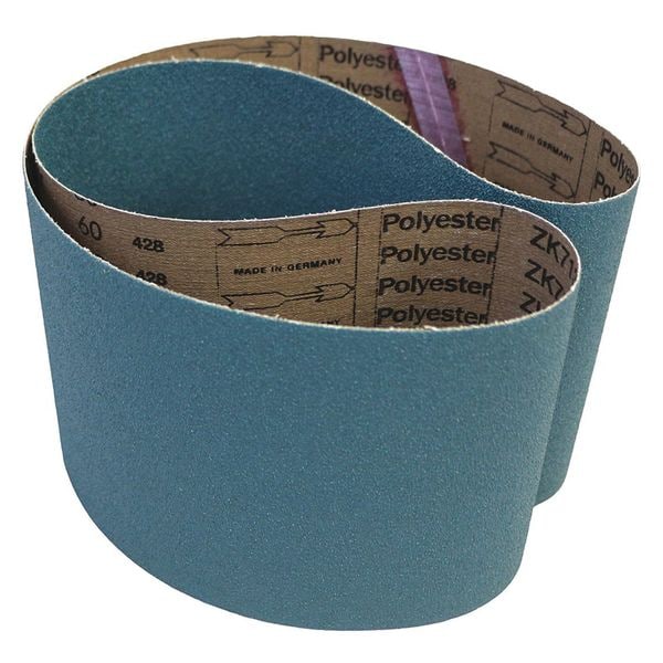 Vsm Abrasive Belt, 80 Grit, Zirc, 3 x 18", PK10, 3" W, 18" L, Coated, Zirconia, 80 Grit, Medium, ZK713X - 144227