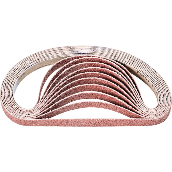 Pferd Coated Belt, Al/Oxd, 1/2"x18", 36 Grit, 1/2" W, 18" L, Coated, Aluminum Oxide, 36 Grit - 49032