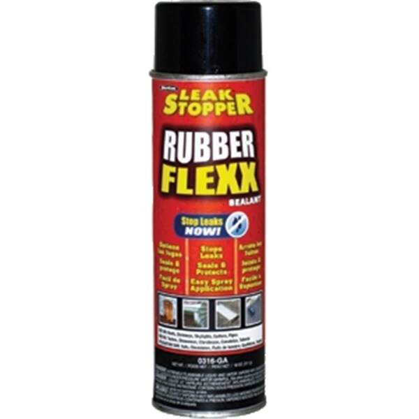 Gardner-Gibson Gardner Gibson 0316-GA 18 oz. Black Leak Stopper Rubber Flex Spray Sealant - GA327705