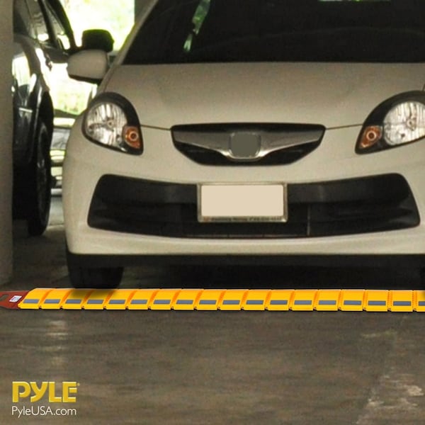 Pyle Vehicle Speed Bump - Car & Truck Speed Bump Traffic Guard 9.8 ft Ft. - PSPD16